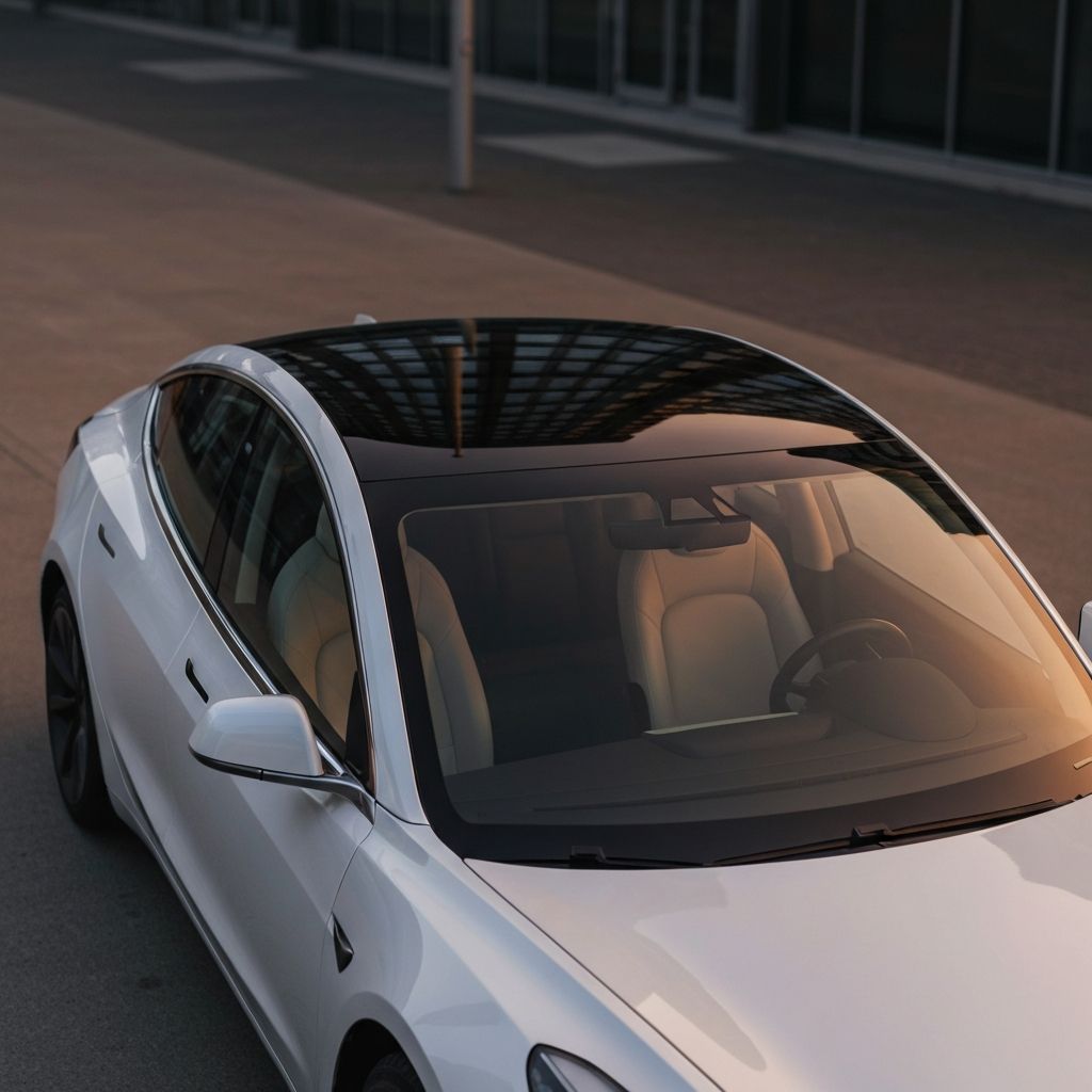 Tesla Model 3 with pristine glass roof